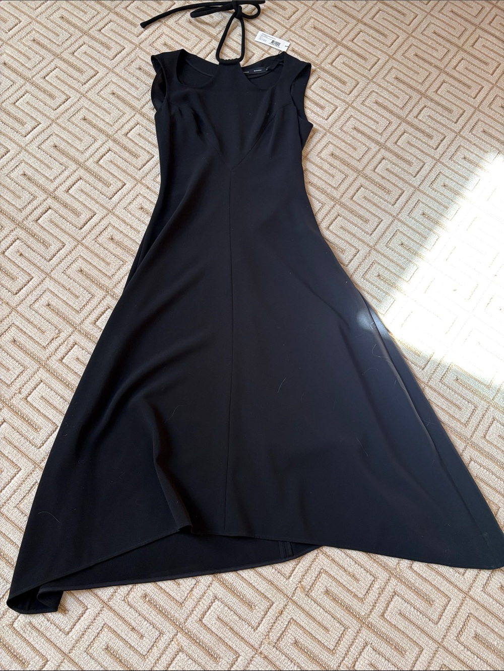 Proenza Schouler Black Sleeveless Midi Dress